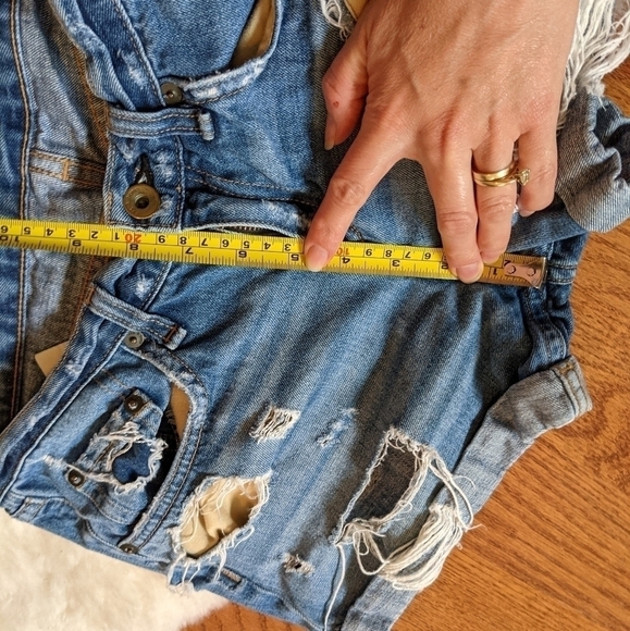 Rag and Bone boyfriend baggy distressed jean short mid rise 25 - Picture 11 of 13